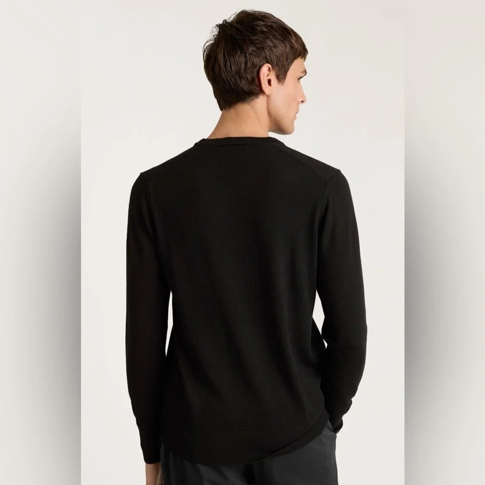 Bonobos Black 100% MERINO WOOL Sweater - Size XXL